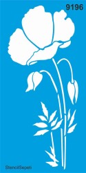Gelincik Deseni - Stencil Şablon - StencilSepeti
