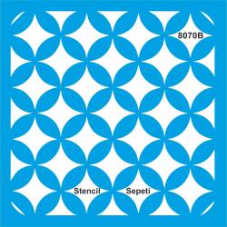 Geometrik Duvar Deseni - Stencil Şablon - 1