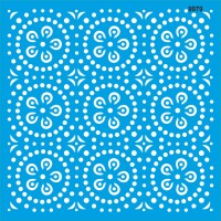 Geometrik Deseni - Stencil Boyama Şablonu - 1