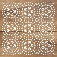 Geometrik Deseni - Stencil Boyama Şablonu - 2
