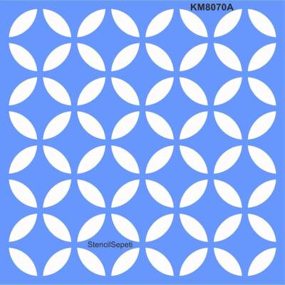 Geometrik Desen - Stencil Boyama Şablonu - 1