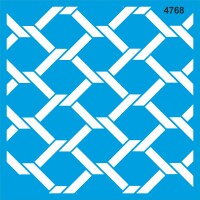 Geometrik Desen - Stencil Boyama Şablonu - StencilSepeti