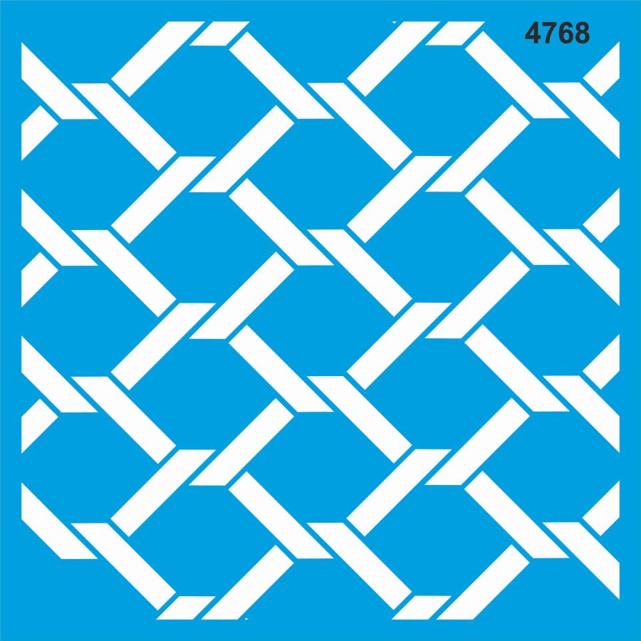 Geometrik Desen - Stencil Boyama Şablonu - 1
