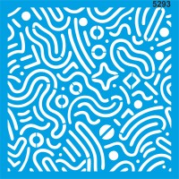 Çizgili Desen - Stencil Boyama Şablonu - StencilSepeti