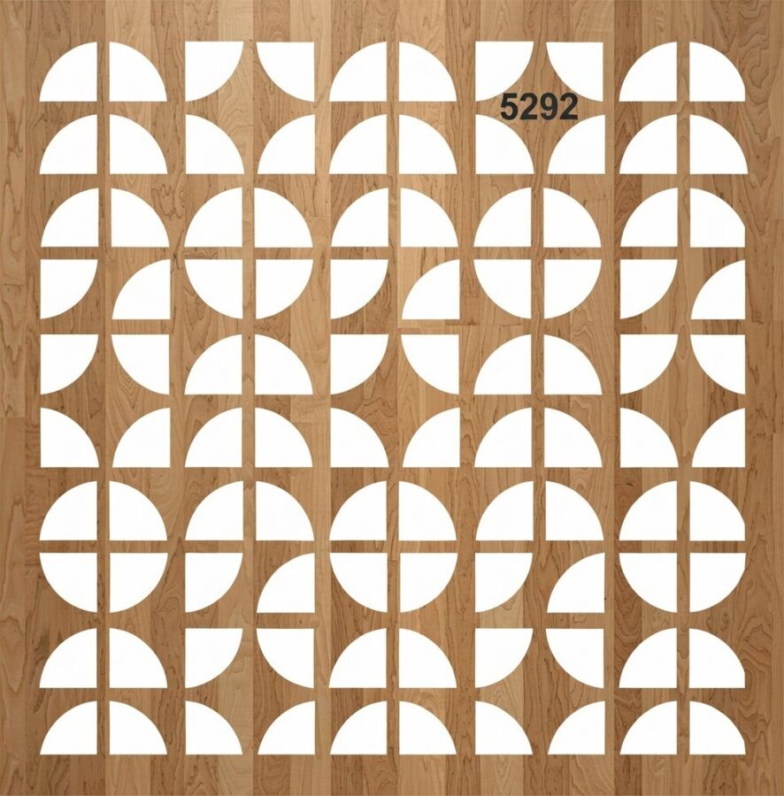 Geometrik Desen - Stencil Boyama Şablonu - 3