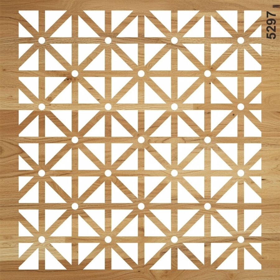 Geometrik Desen - Stencil Boyama Şablonu - 2