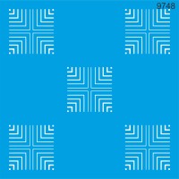 Geometrik Desen - Stencil Boyama Şablonu - StencilSepeti