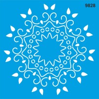 Geometrik Desen - Stencil Boyama Şablonu - StencilSepeti