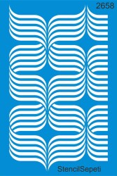Geometrik Desen - Stencil Boyama Şablonu - StencilSepeti