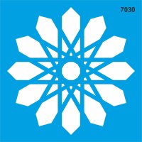 Geometrik Desen Stencil Boyama Şablonu - 1