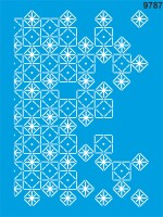 Geometrik Desen - Stencil Boyama Şablonu - 1