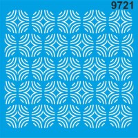 Geometrik Desen - Stencil Boyama Şablonu - StencilSepeti