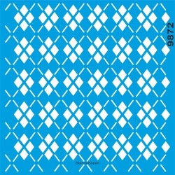 Geometrik Duvar Deseni - Stencil Boyama Şablonu - StencilSepeti