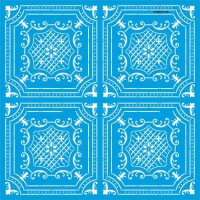 Geometrik Duvar Deseni - Stencil Boyama Şablonu - StencilSepeti