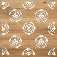 Geometrik Duvar Deseni Stencil Boyama Şablonu - 2