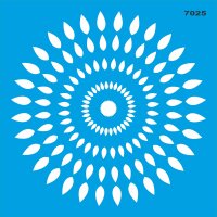 Geometrik Duvar Deseni Stencil Boyama Şablonu - StencilSepeti