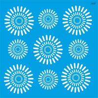 Geometrik Duvar Deseni Stencil Boyama Şablonu - StencilSepeti