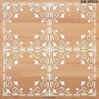 Geometrik Duvar Deseni - Stencil Boyama Şablonu - 2