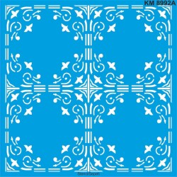 Geometrik Duvar Deseni - Stencil Boyama Şablonu - StencilSepeti