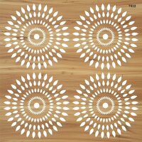 Geometrik Duvar Deseni Stencil Boyama Şablonu - 2