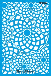 Geometrik Duvar Deseni - Stencil Boyama - StencilSepeti