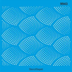 Geometrik Duvar Deseni - Stencil Şablon - StencilSepeti