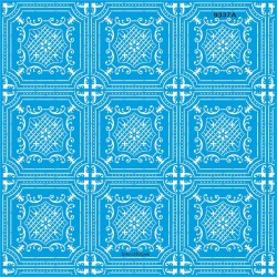 Geometrik Duvar Deseni - Stencil Şablon - StencilSepeti