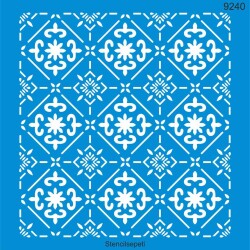 Geometrik Duvar Deseni - Stencil Şablon - StencilSepeti