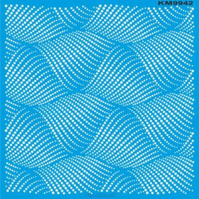 Geometrik Duvar Deseni - Stencil Şablon - 1