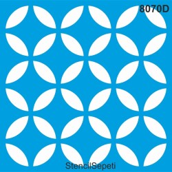 Geometrik Duvar Deseni - Stencil Şablon - StencilSepeti