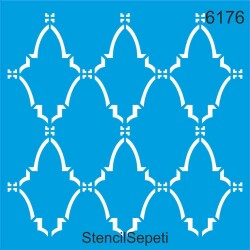 Geometrik Duvar Deseni - Stencil Şablon - StencilSepeti