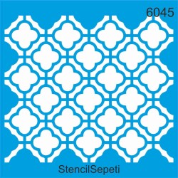 Geometrik Duvar Deseni - Stencil Şablon - StencilSepeti
