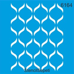 Geometrik Duvar Deseni - Stencil Şablon - StencilSepeti