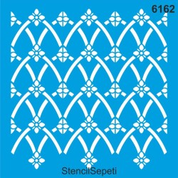 Geometrik Duvar Deseni - Stencil Şablon - StencilSepeti