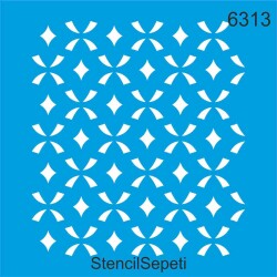 Geometrik Duvar Deseni - Stencil Şablon - StencilSepeti