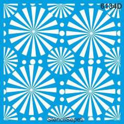 Geometrik Duvar Deseni - Stencil Şablon - StencilSepeti