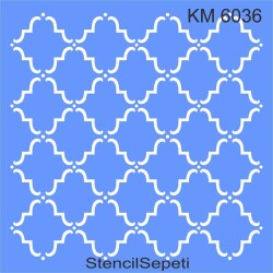 Geometrik Fas Deseni - Stencil Boyama Şablonu - StencilSepeti