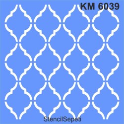 Geometrik Fas Deseni - Stencil Boyama Şablonu - StencilSepeti