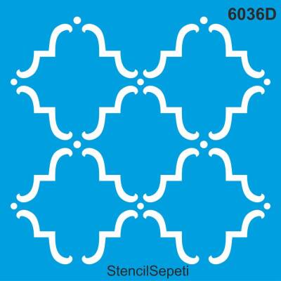 Geometrik Fas Deseni - Stencil Şablon - 1