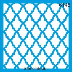 Geometrik Fas Deseni - Stencil Şablon - StencilSepeti