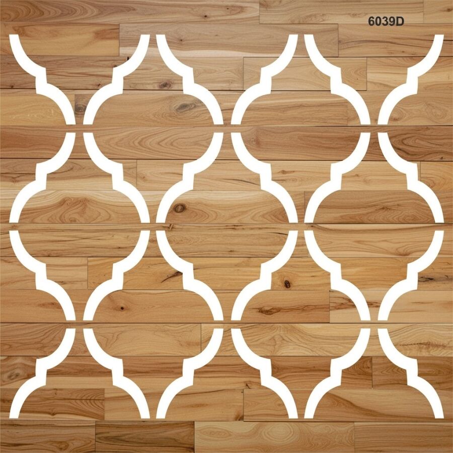 Geometrik Fas Deseni - Stencil Şablon - 2