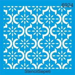 Geometrik Fas Deseni - Stencil Şablon - StencilSepeti