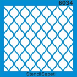 Geometrik Fas Deseni - Stencil Şablon - StencilSepeti