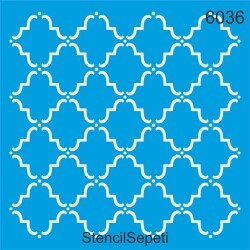 Geometrik Fas Deseni - Stencil Şablon - StencilSepeti