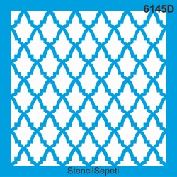 Geometrik Fas Deseni - Stencil Şablon - StencilSepeti