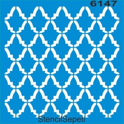 Geometrik Fas Deseni - Stencil Şablon - StencilSepeti
