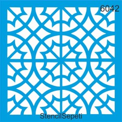 Geometrik Fas Deseni - Stencil Şablon - StencilSepeti
