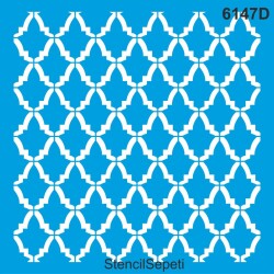 Geometrik Fas Deseni - Stencil Şablon - StencilSepeti