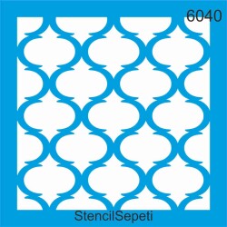 Geometrik Fas Deseni - Stencil Şablon - StencilSepeti