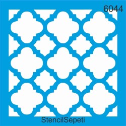 Geometrik Fas Deseni - Stencil Şablon - StencilSepeti